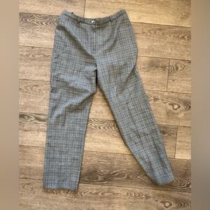 Country Casuals Women’s Gray Wool Vintage Plaid Pants SZ 14